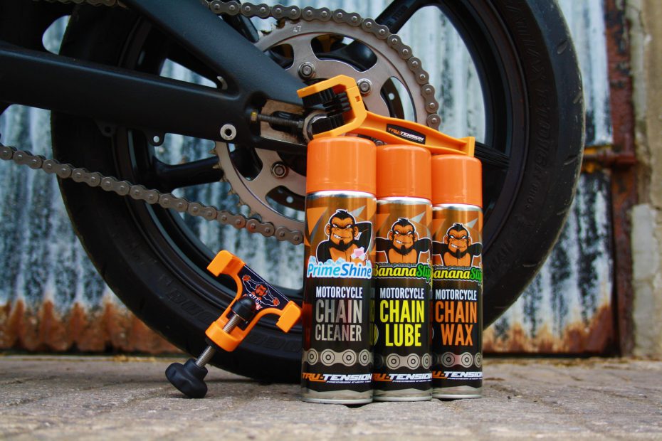 Ultimate motorcycle chain care from TruTension (as featured on Dragons
