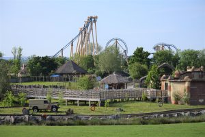 Flamingo Land to show the rides and attractions available