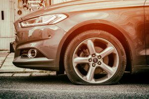 a flat tyre